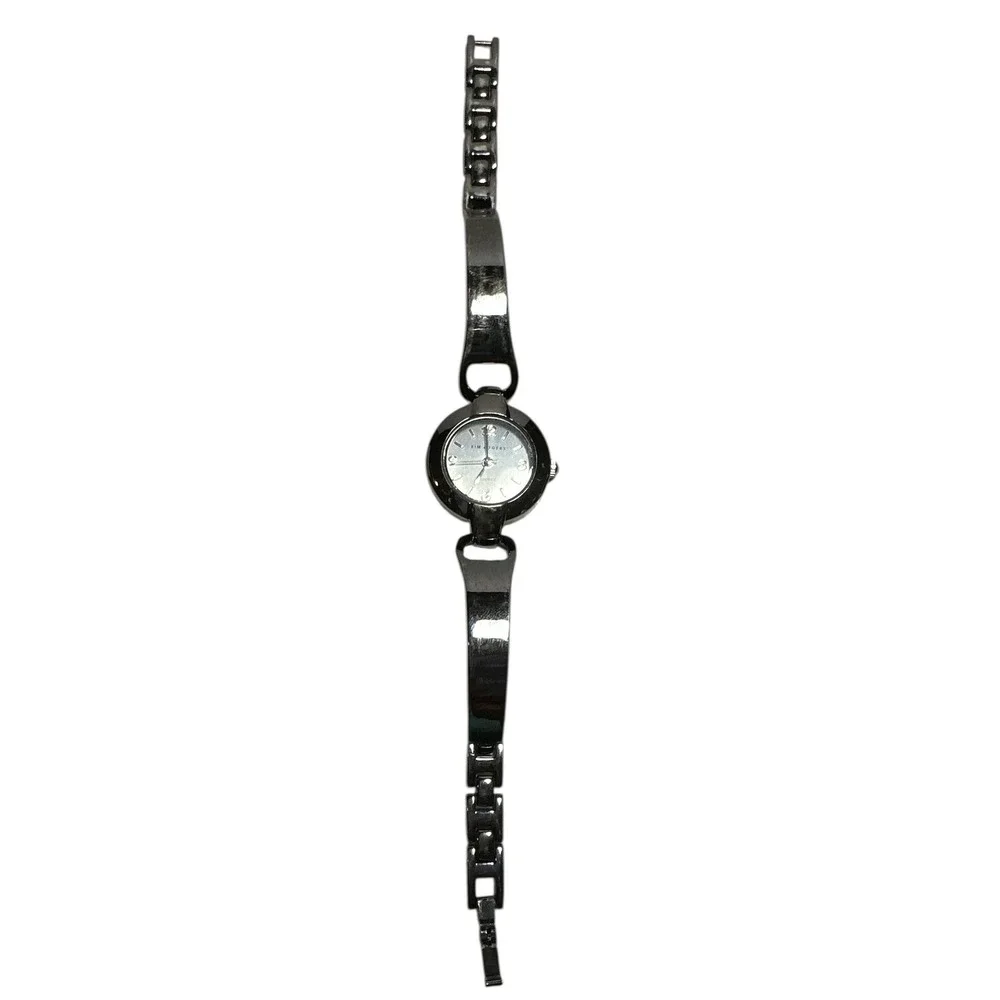 Kim Rogers Quartz Women's Watch‎ Dark Grey Bracelet Clasp Band Round Face Works